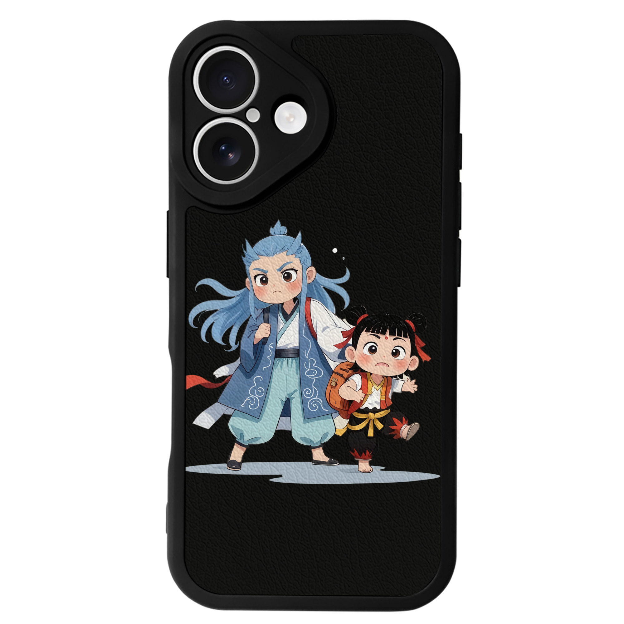 （画像用） Ne Zha 2 ナタ 魔童の大暴れ 【iPhone 16シリーズ対応】シリコンスマホケース（レザー調） 材質：シリコン